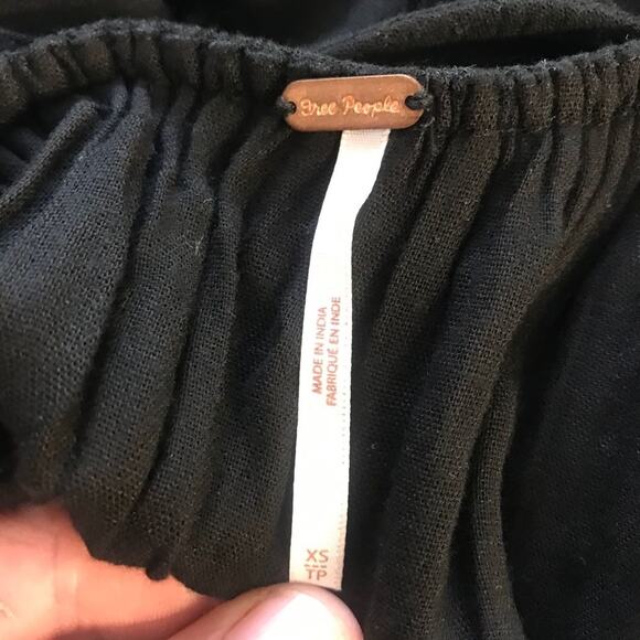 Free People Embroidered Rhinestone Floral Long Sleeve Whimsigoth Dress. XS - Picture 4 of 8